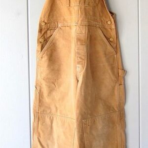 Women’s Straight Leg Carpenter Overalls - Tan